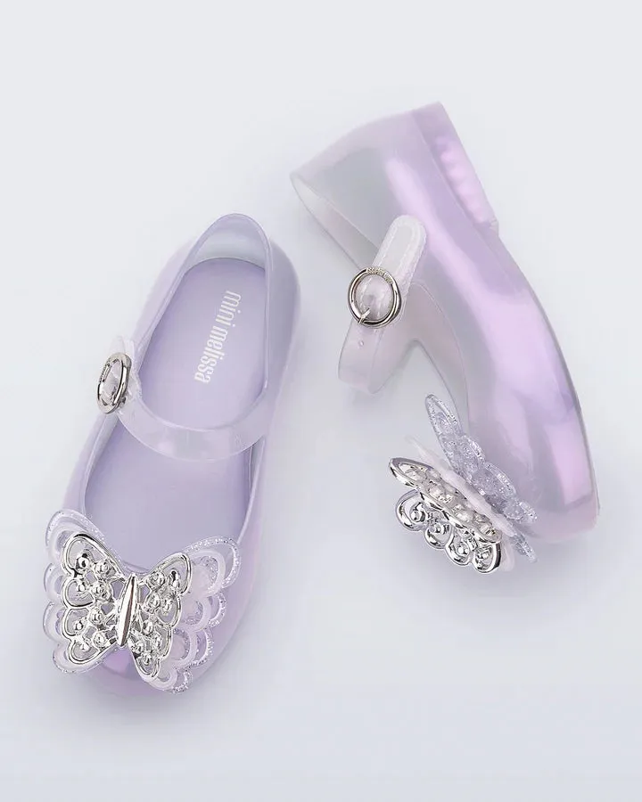 Mini Melissa Lilac Butterfly Shoes