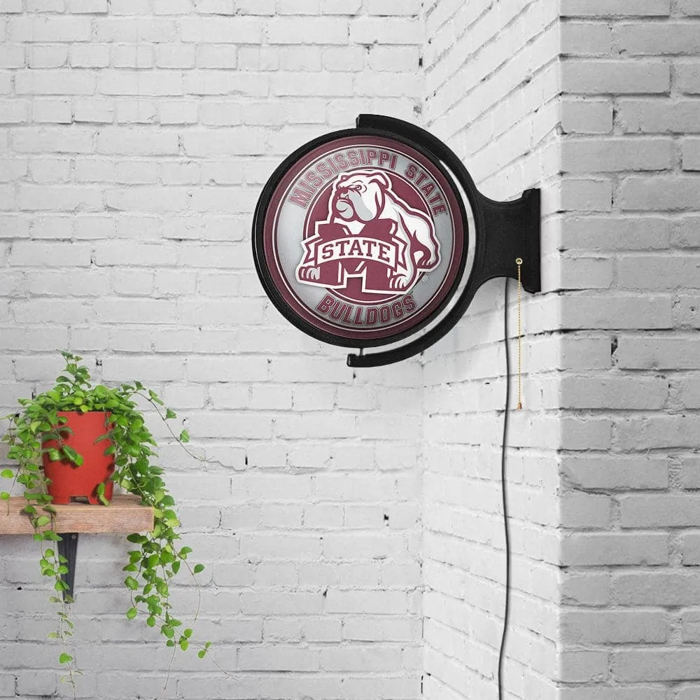 Mississippi State Bulldogs: Mascot - Original Round Rotating Lighted Wall Sign