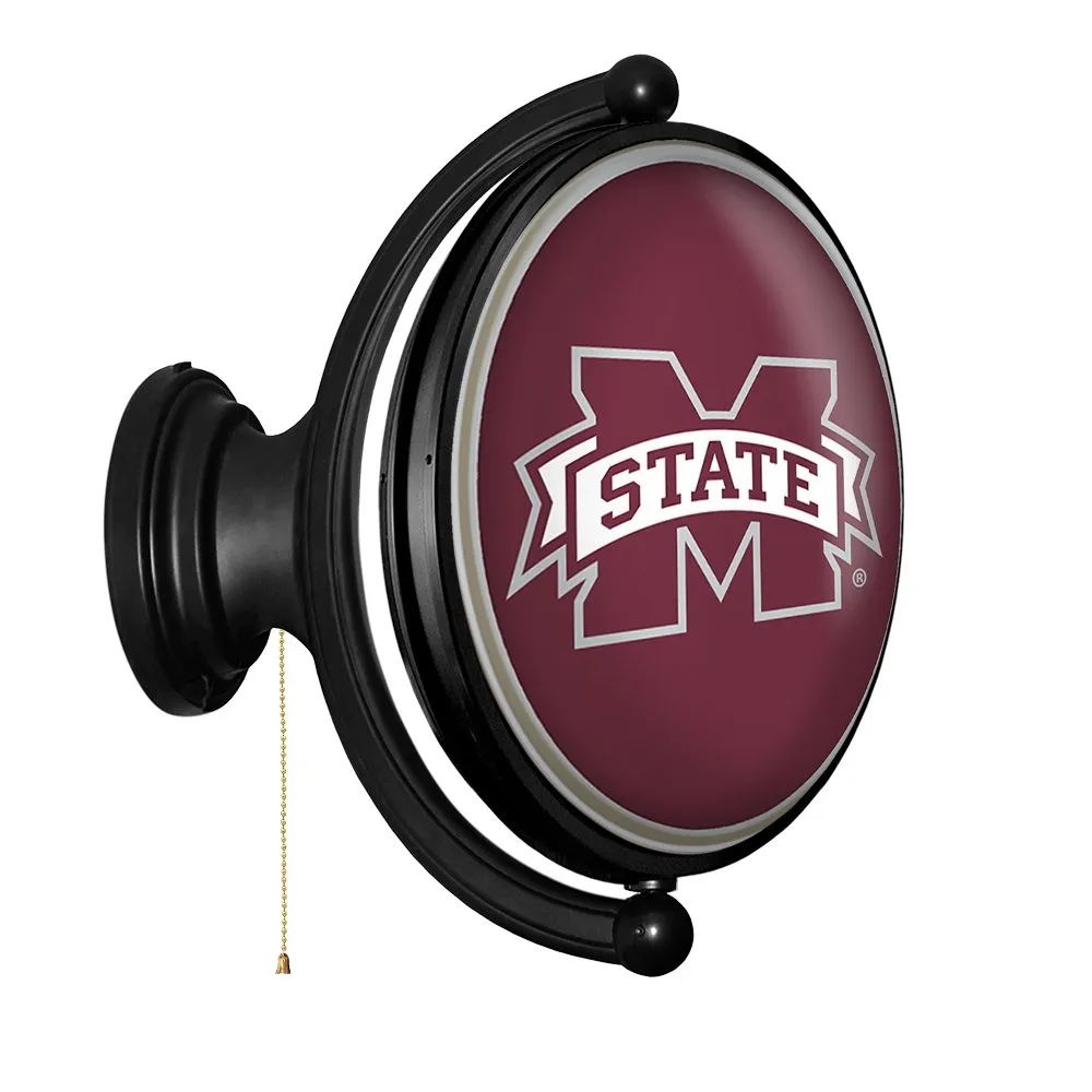 Mississippi State Bulldogs: Original Oval Rotating Lighted Wall Sign
