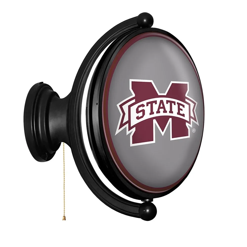 Mississippi State Bulldogs: Original Oval Rotating Lighted Wall Sign
