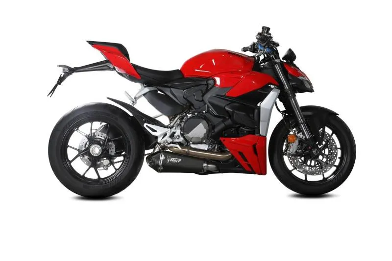 MIVV Slip-On Delta Race Black Stainless Steel Exhaust For DUCATI Panigale V2 | Streetfighter V2 2020 - 2022