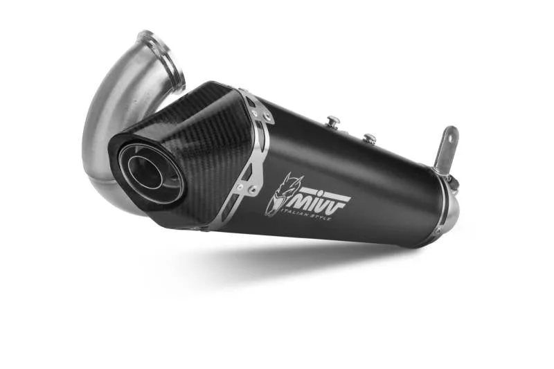 MIVV Slip-On Delta Race Black Stainless Steel Exhaust For DUCATI Panigale V2 | Streetfighter V2 2020 - 2022