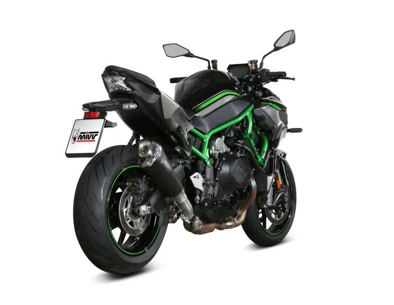 MIVV Slip-On Delta Race Black Stainless Steel Exhaust For KAWASAKI Z H2 / SE 2020 - 2022