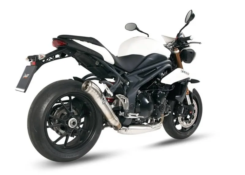 MIVV Slip-on Ghibli Stainless Steel Exhaust For TRIUMPH SPEED TRIPLE 1050 2011 - 2015