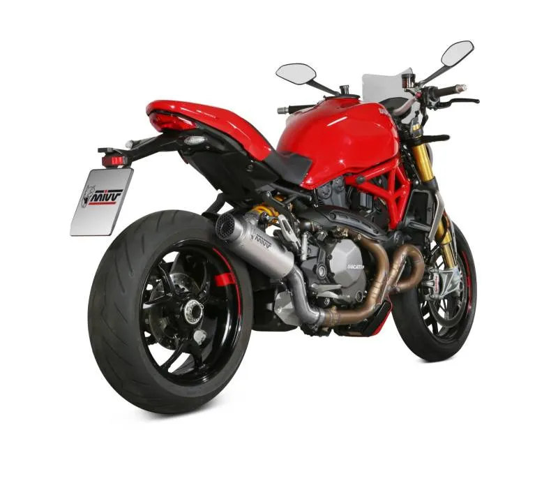 MIVV Slip-On GP Pro Titanium Exhaust For DUCATI Monster 821 | Monster 1200 2017 - 2021