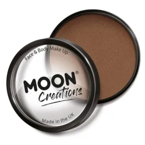 Moon Creations Pro Face Paint Cake Pot, Brown