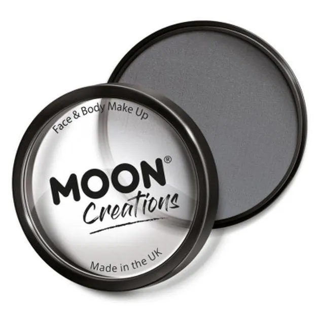 Moon Creations Pro Face Paint Cake Pot, Dark Grey