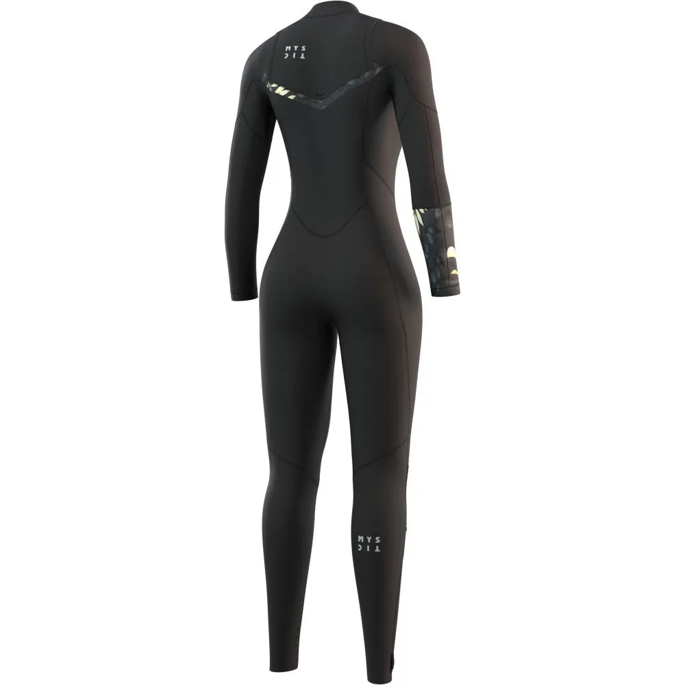 MYSTIC WMS DAZZLED 5/3 CHEST ZIP BLACK