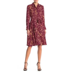 Nanette Lepore  Shirtdress with Belt Sz 14