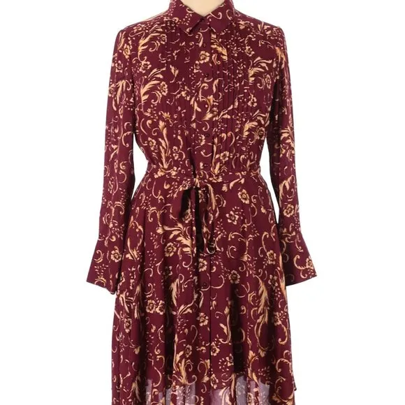 Nanette Lepore  Shirtdress with Belt Sz 14