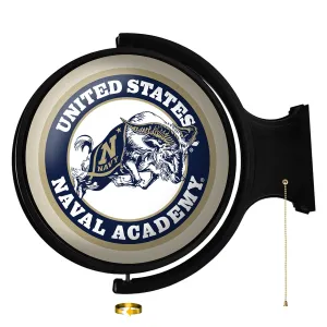 Navy Midshipmen: Bill the Goat - Original Round Rotating Lighted Wall Sign