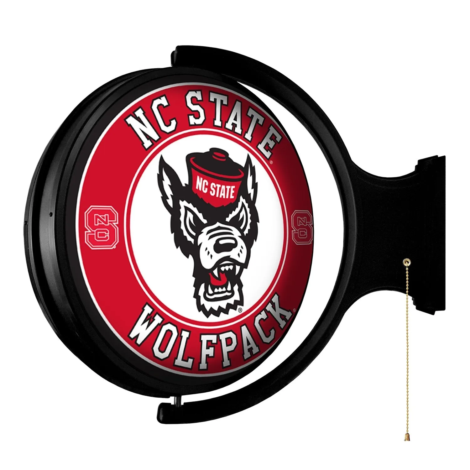 NC State Wolfpack: Tuffy's Face - Original Round Rotating Lighted Wall Sign