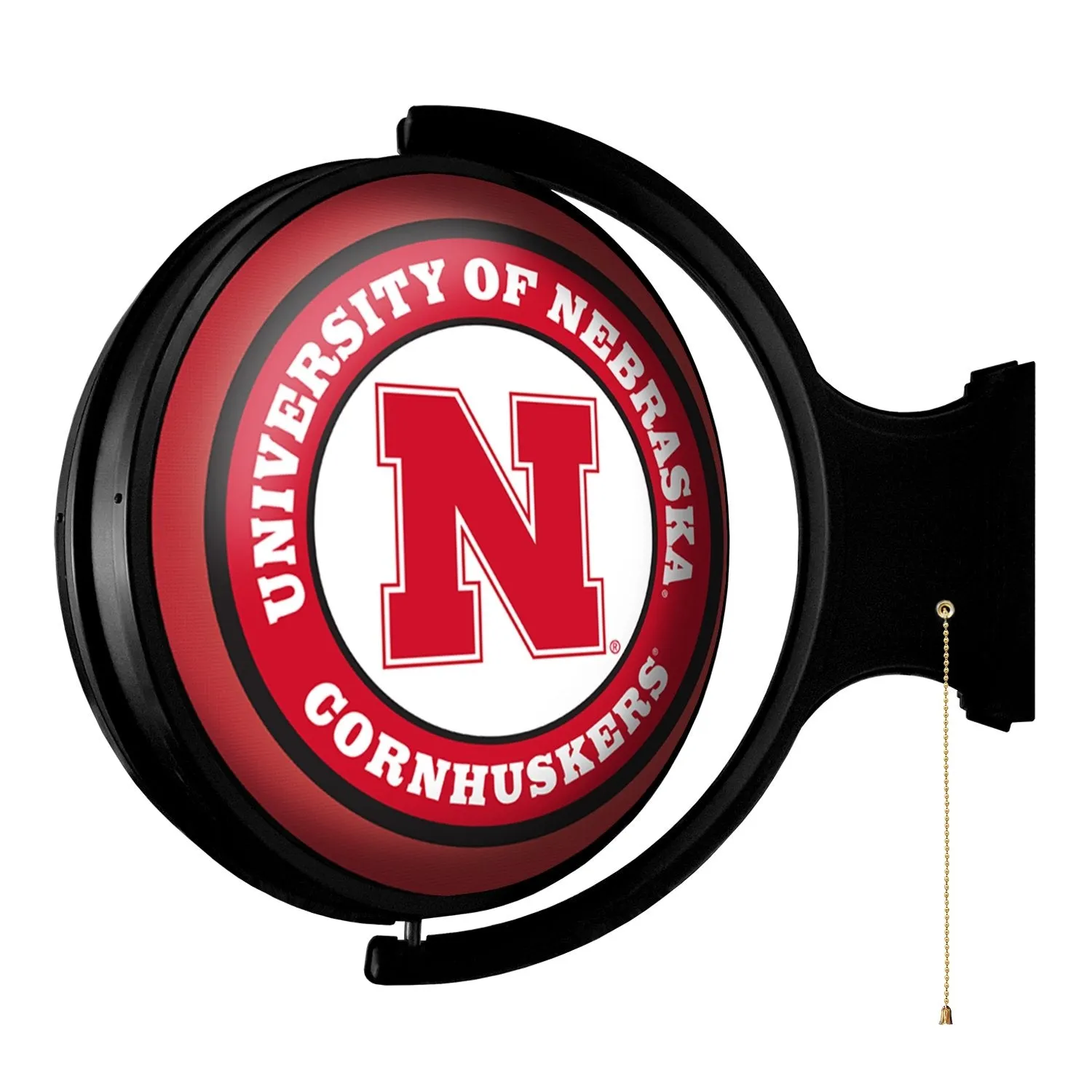 Nebraska Cornhuskers: Original Round Rotating Lighted Wall Sign