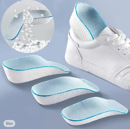NEW 1Pair/pack Invisible Height Increasing Insole Orthopedic Arch Support Insole Soft Elastic Light Weight for Men Women Shoes Pads, 3.5cm