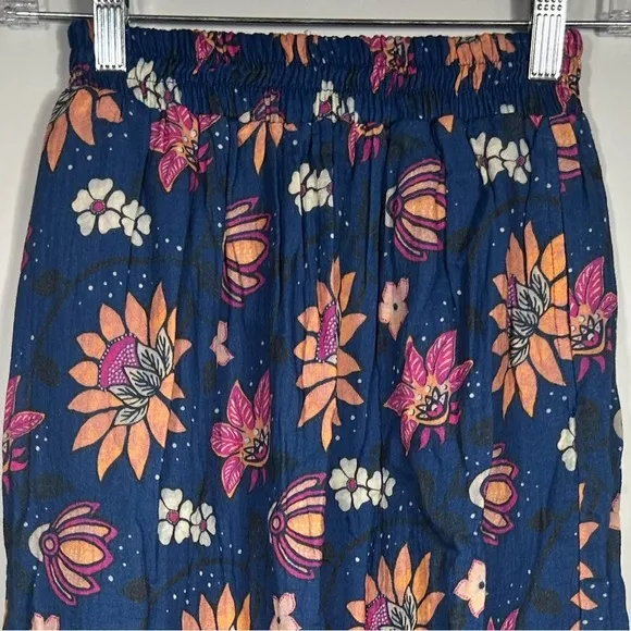 NEW Marine Layer Corinne Doublecloth Midi SkirtBatik Floral Small