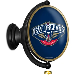 New Orleans Pelicans: Original Oval Rotating Lighted Wall Sign