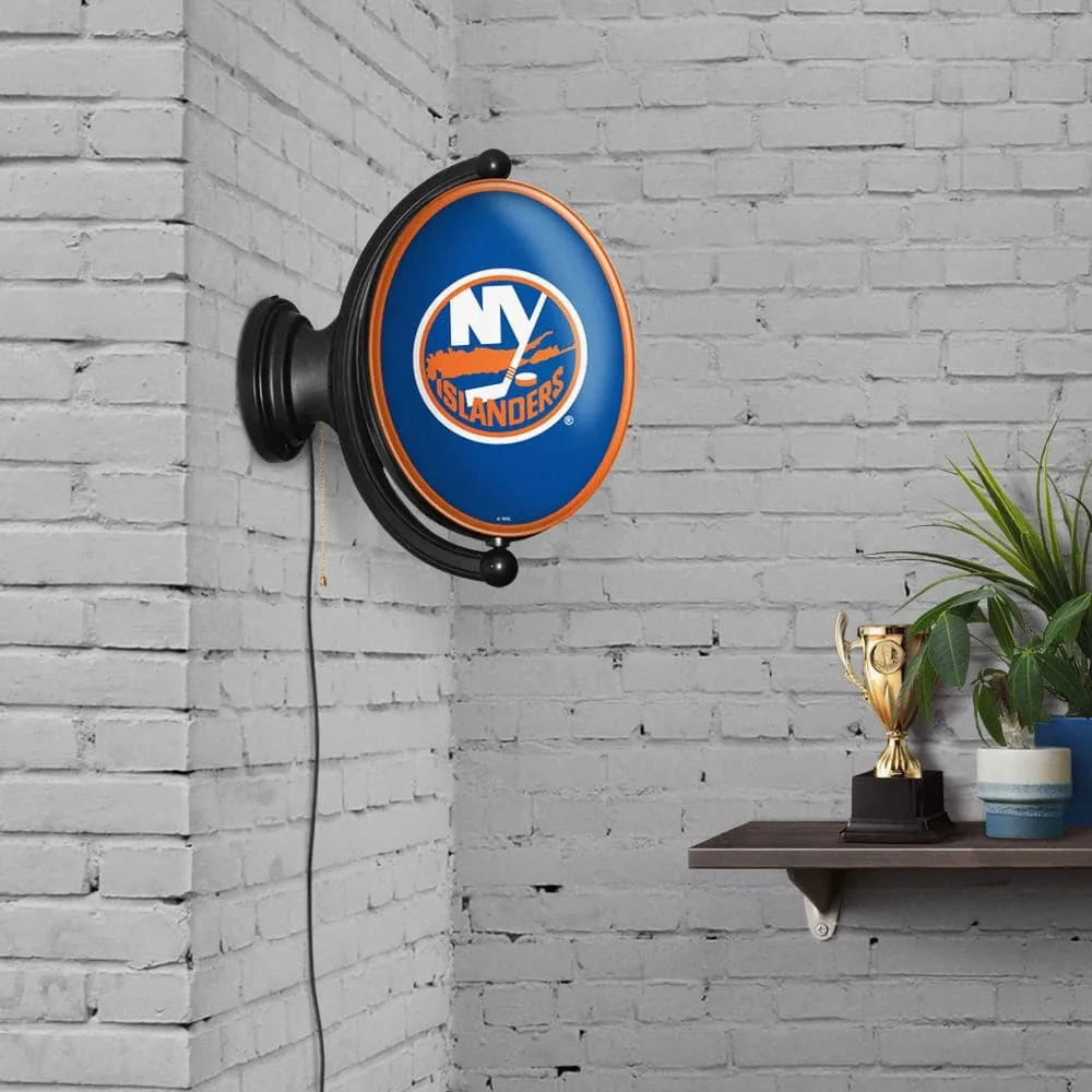 New York Islanders: Original Oval Rotating Lighted Wall Sign