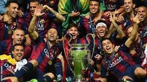 Neymar Barcelona UEFA FINAL TREBLE 2014 2015 PLAYER ISSUE Soccer Jersey Shirt M SKU# 605328-422