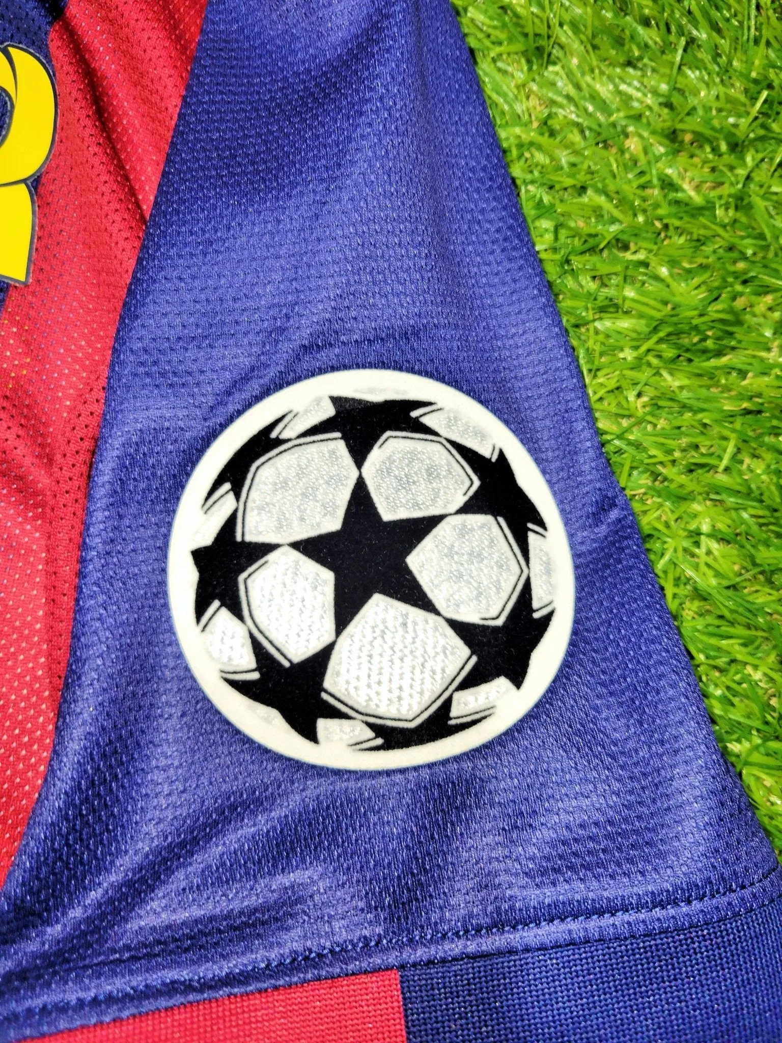 Neymar Barcelona UEFA FINAL TREBLE 2014 2015 PLAYER ISSUE Soccer Jersey Shirt M SKU# 605328-422