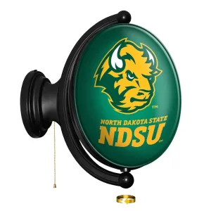 North Dakota State Bison: Thundar - Original Oval Rotating Lighted Wall Sign
