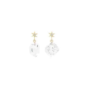 North Star Herkimer Post Earrings
