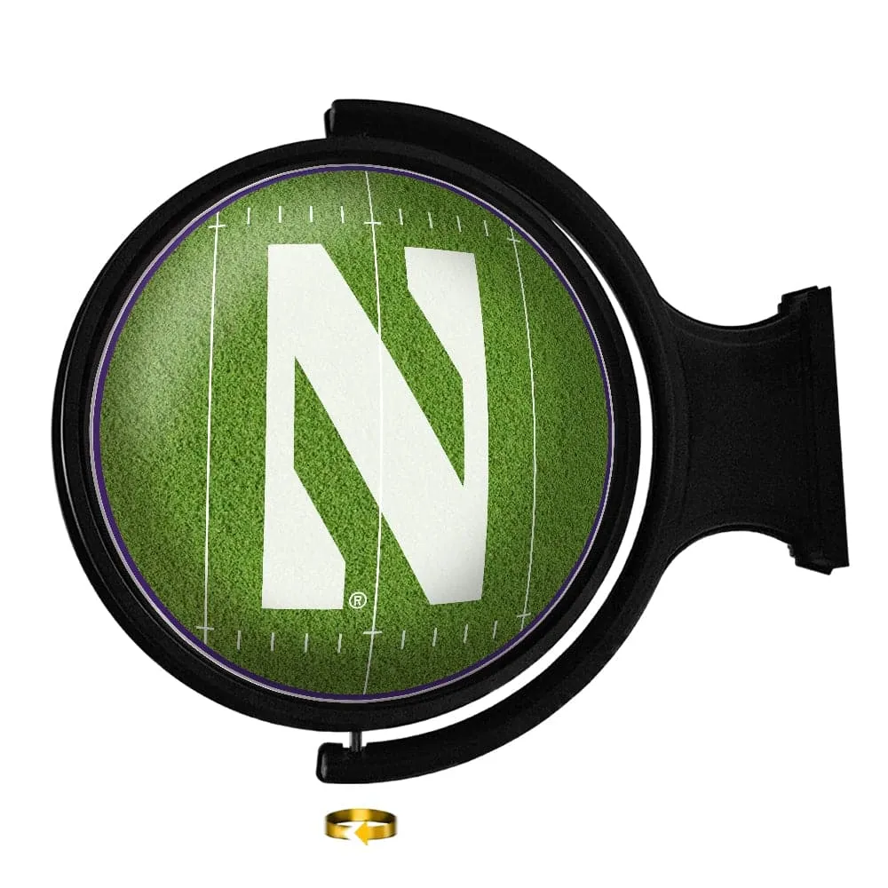 Northwestern Wildcats: On the 50 - Rotating Lighted Wall Sign