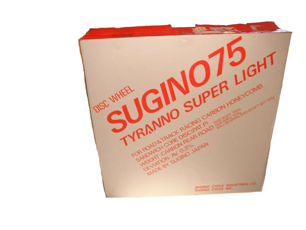 NOS SUGINO 75 TYRANNO SUPER LIGHT 24" FRONT DISC WHEEL
