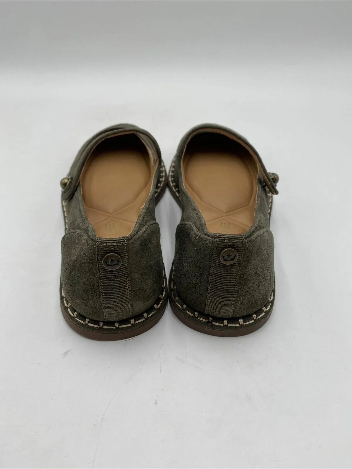 NWB Crown Vintage Women's Famela Mary Jane Flats Green Size 6M