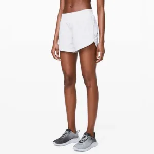 NWT Lululemon Track That Mid Rise Short 5” Lined White Athletic