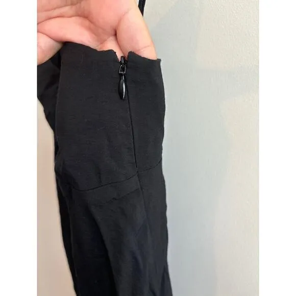 NWT Madewell The Layton Midi Slip Dress In Black Size 16