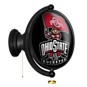 Ohio State Buckeyes: Brutus - Original Oval Rotating Lighted Wall Sign