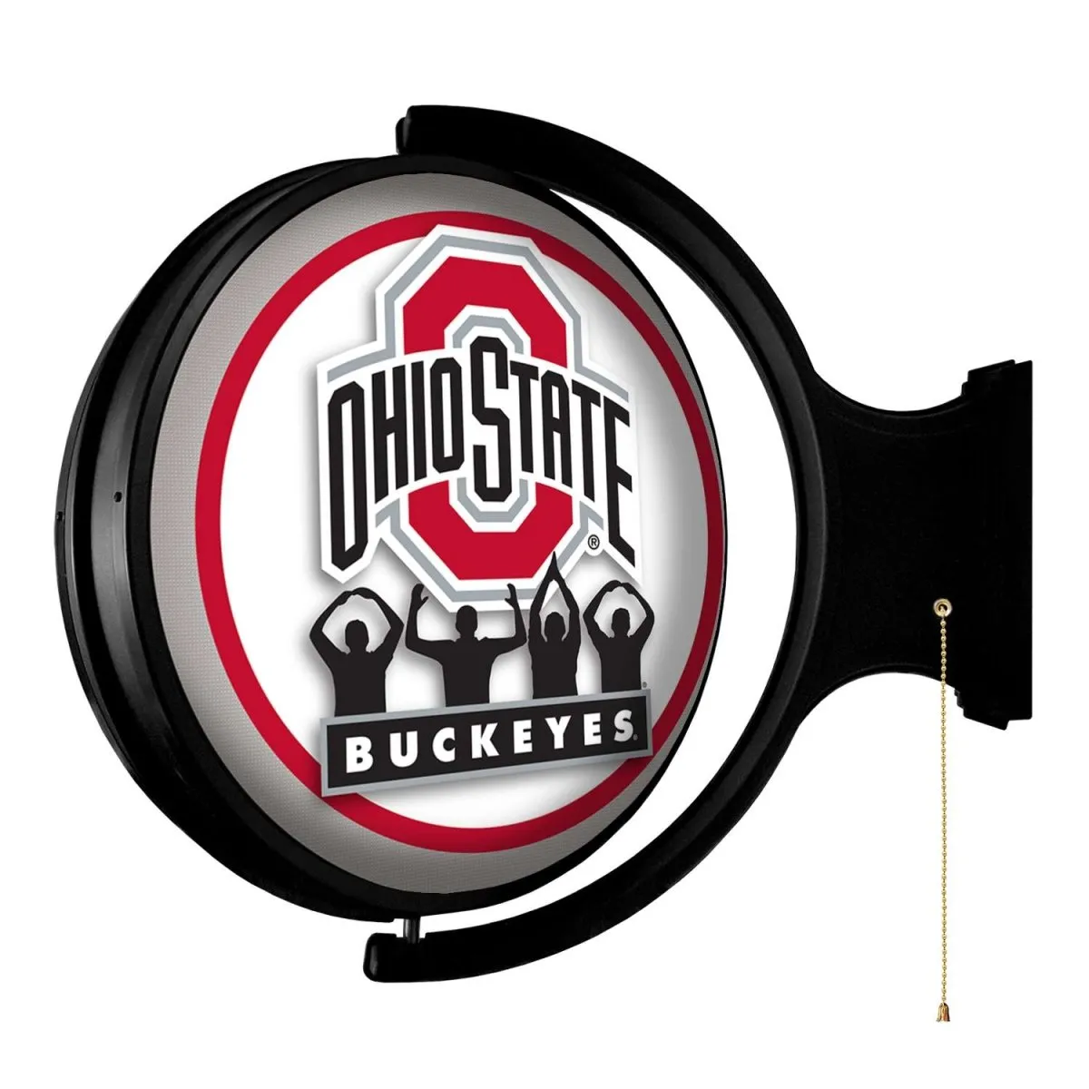 Ohio State Buckeyes: O-H-I-O - Original Round Rotating Lighted Wall Sign