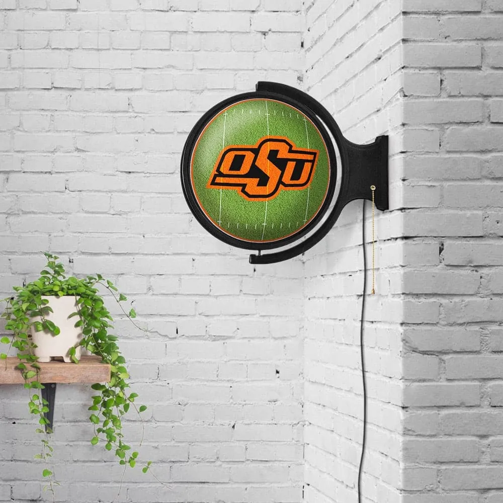 Oklahoma State Cowboys: On the 50 - Rotating Lighted Wall Sign