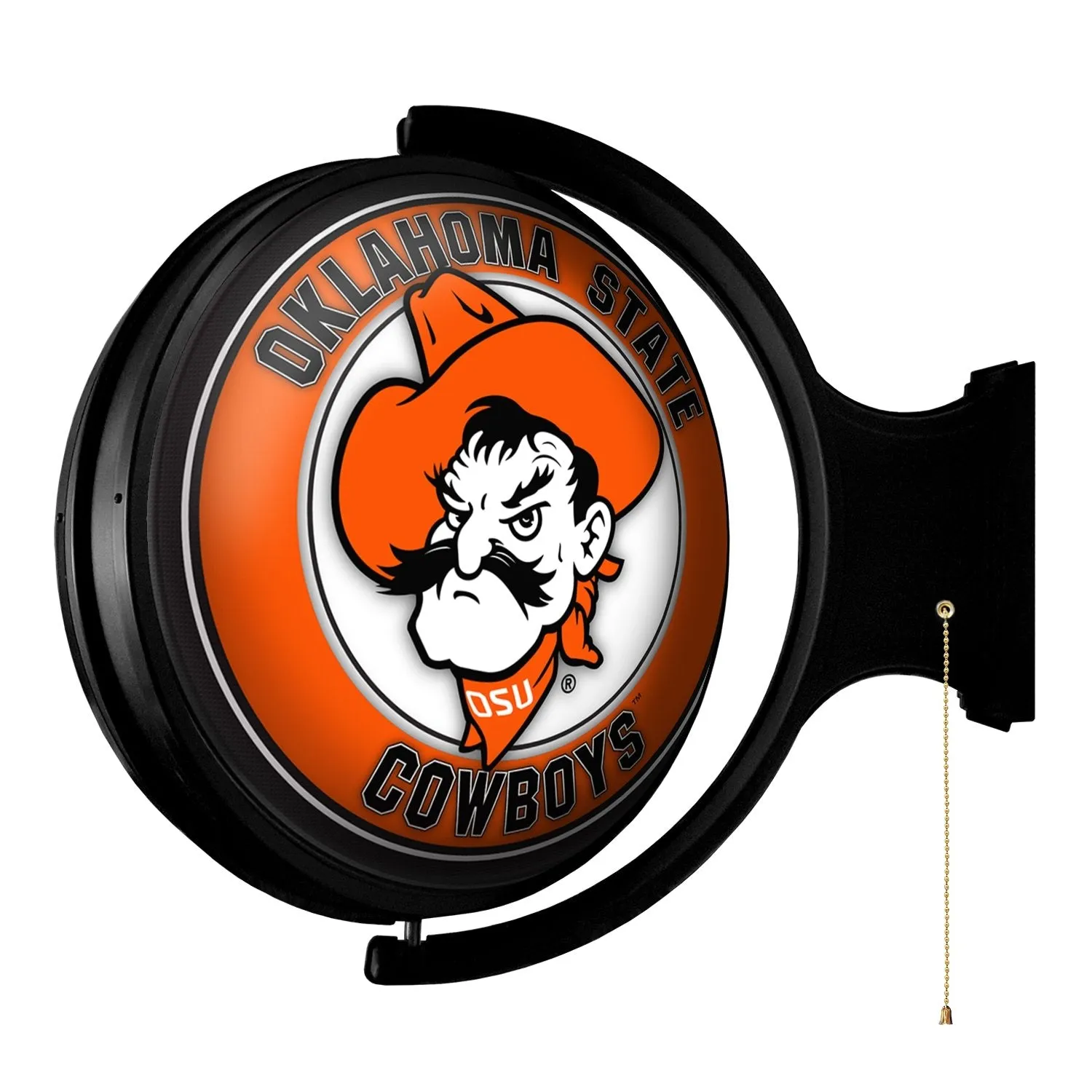 Oklahoma State Cowboys: Pete - Original Round Rotating Lighted Wall Sign