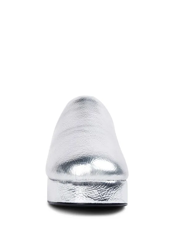 Olori Solid Platform Slip On Mules/Clogs