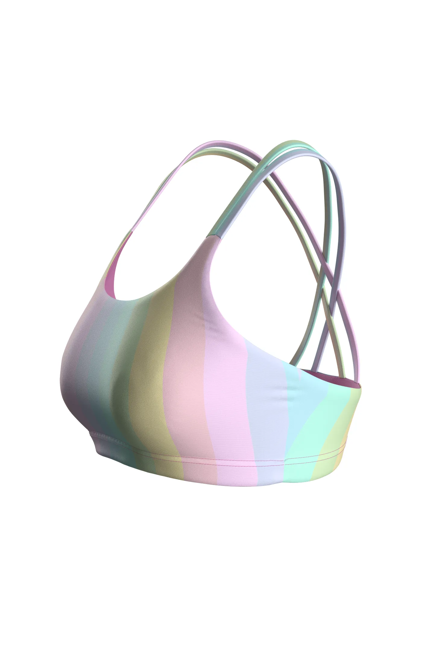One Eye Top - pastel rainbow