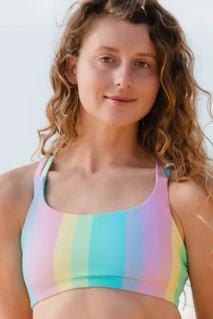 One Eye Top - pastel rainbow