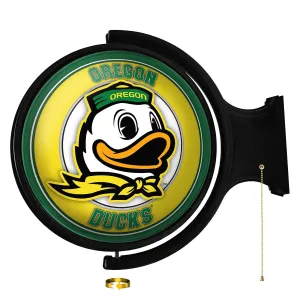 Oregon Ducks: Mascot - Original Round Rotating Lighted Wall Sign