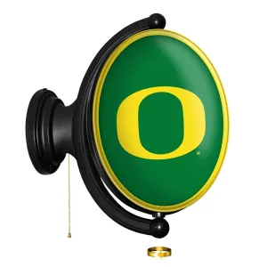 Oregon Ducks: Original Oval Rotating Lighted Wall Sign