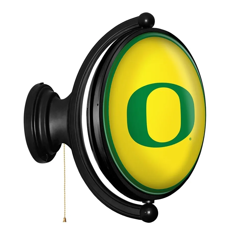 Oregon Ducks: Original Oval Rotating Lighted Wall Sign