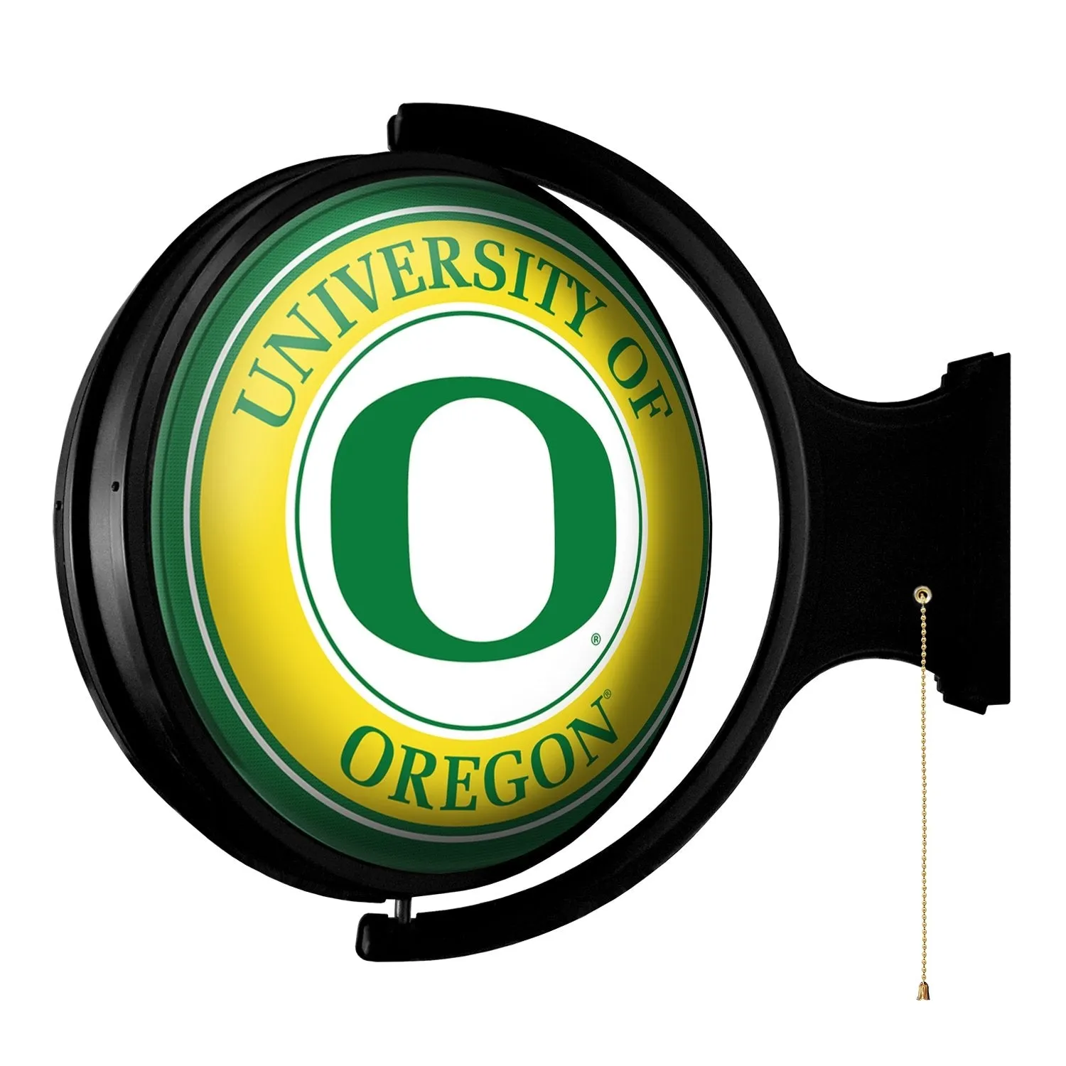 Oregon Ducks: Original Round Rotating Lighted Wall Sign