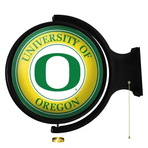 Oregon Ducks: Original Round Rotating Lighted Wall Sign