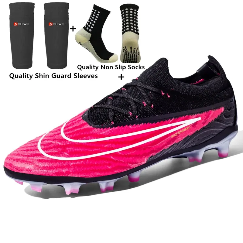 Original Men Soccer Cleats Women Soccer Shoes Sneakers Futsal Training Football Shoes for Boy Free Shipping Fast Football Boots