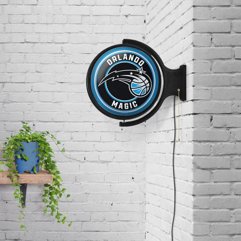 Orlando Magic: Original Round Rotating Lighted Wall Sign