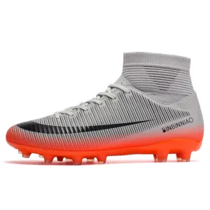 Outdoor Men Soccer Football Boots High Ankle Cleats