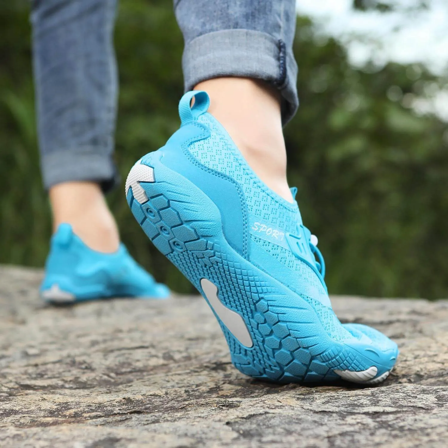 Outdoor River Tracking Shoes Non-slip Swimming Shoes Wading Hiking Water Shoes Five-finger Professional Barefoot Shoes (Unisex)