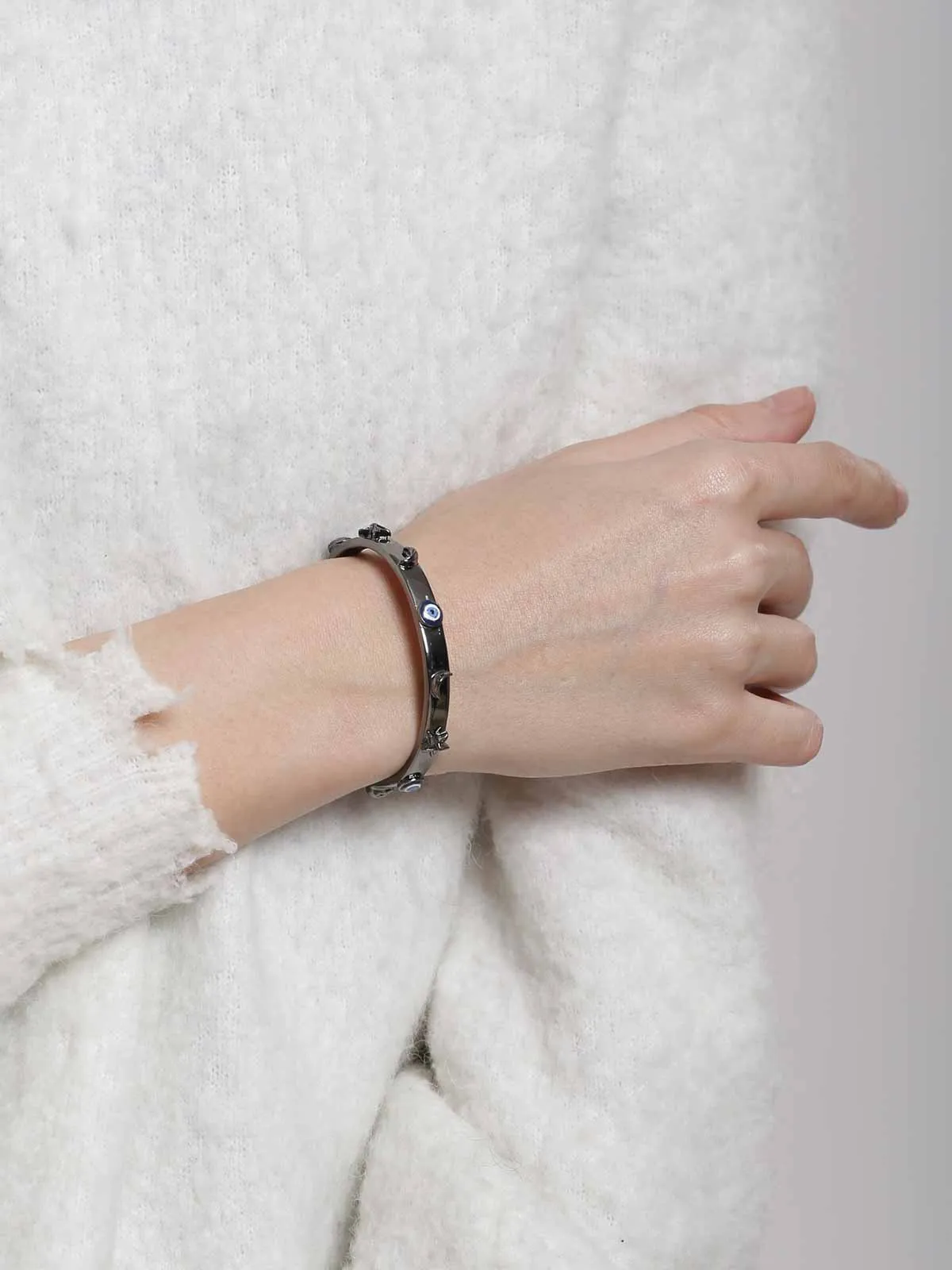 Outhouse   -   Eye Promise Eye Promise CÃ¨leste Bangle In Gunmetal