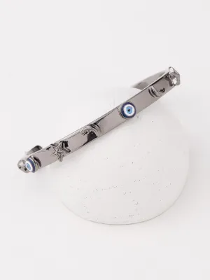 Outhouse   -   Eye Promise Eye Promise CÃ¨leste Bangle In Gunmetal