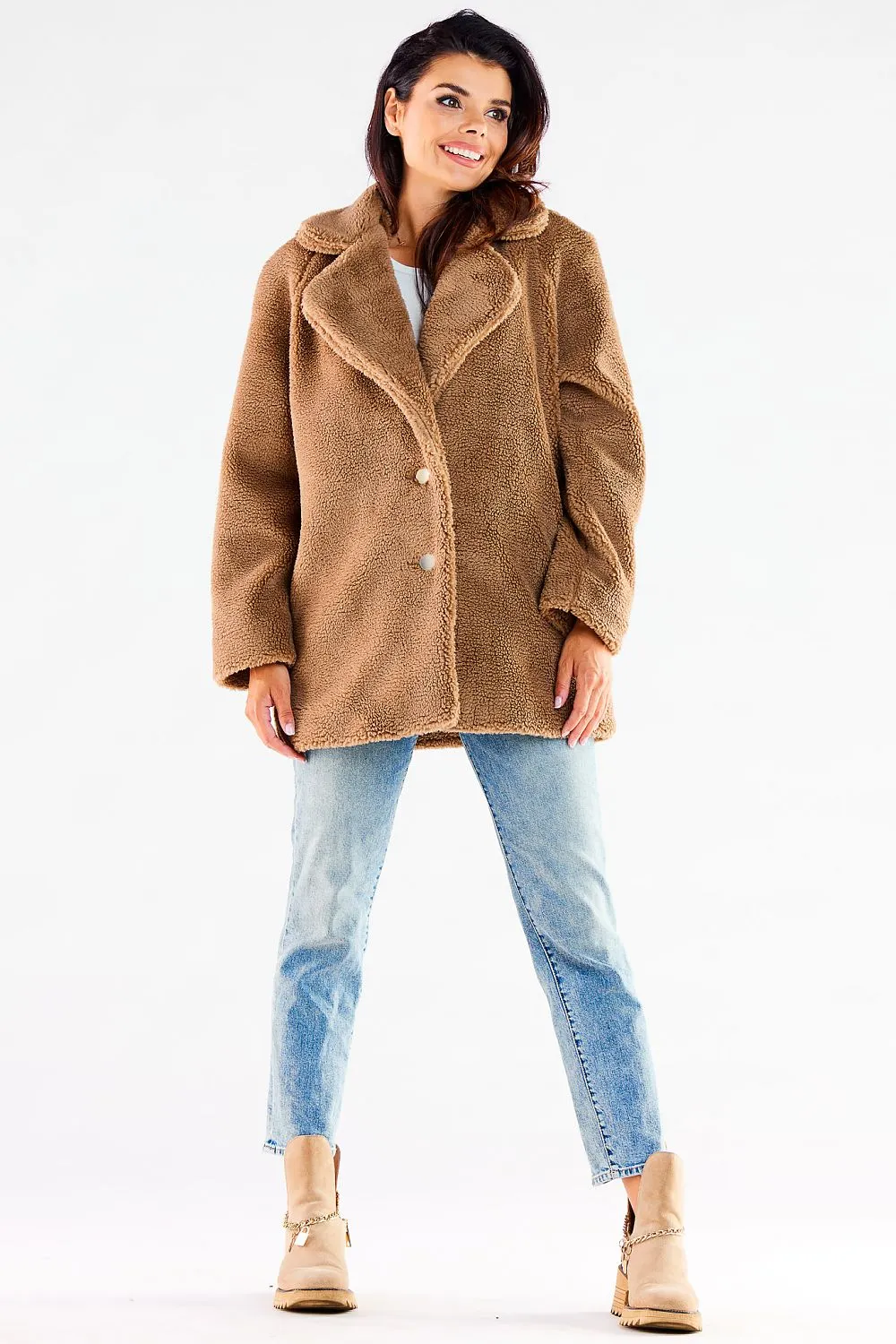 Oversized Double-Breasted Insulated Coat