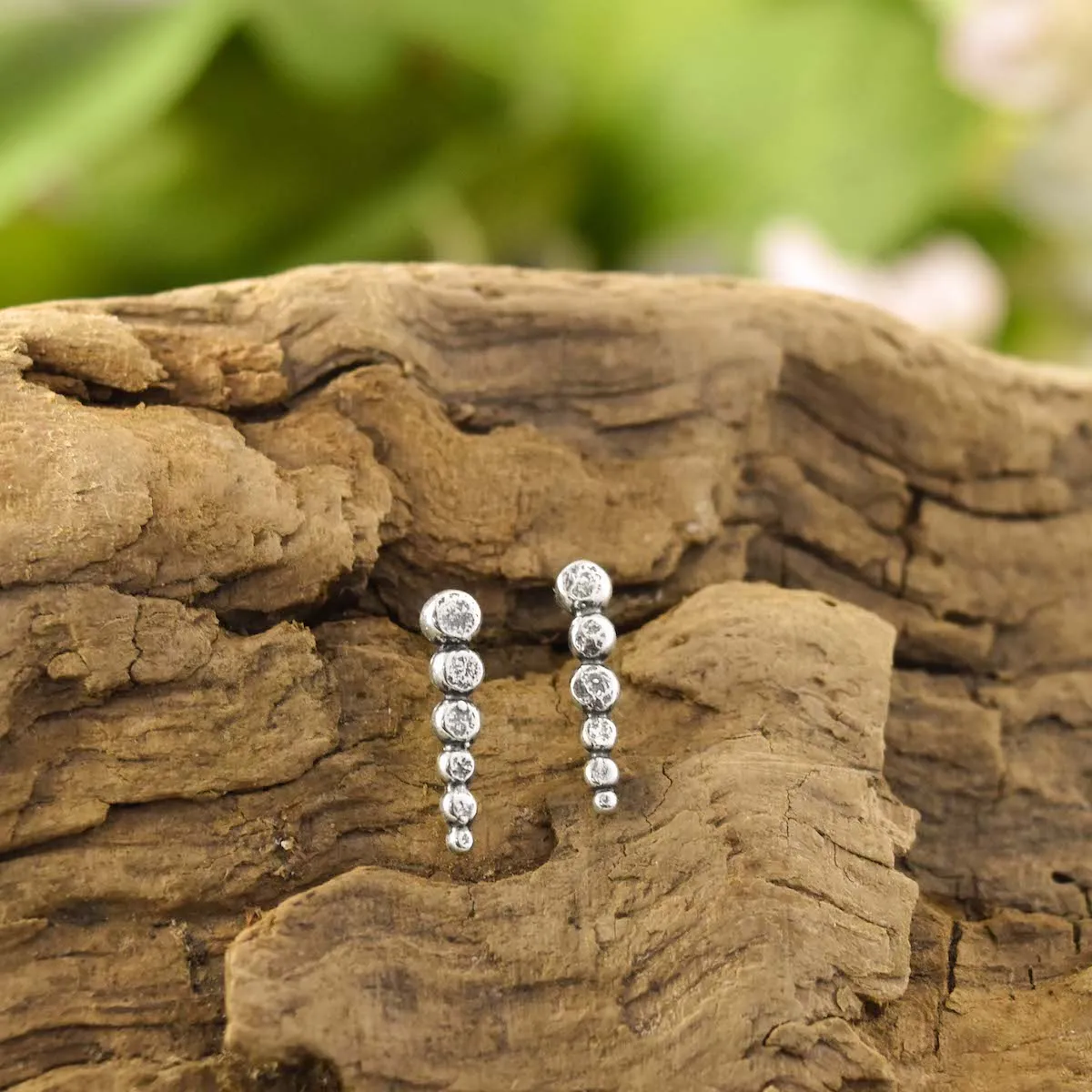 Pebble Drop Post Earrings